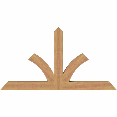 Ekena Millwork Richland Timber Gable Bracket, Western Red Cedar, 48"W x 26"H x 3 1/2"D x 3 1/2"F, 13/12 Pitch GBW048X26X0404RIC00SWR